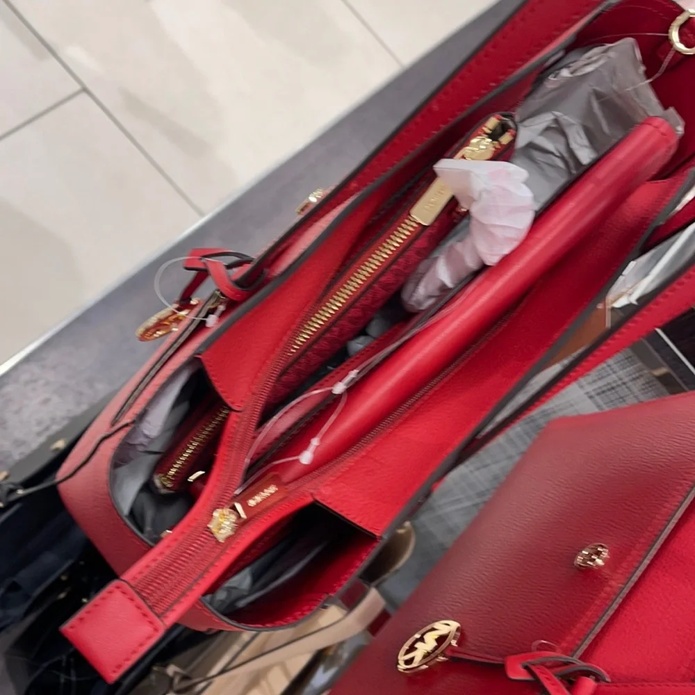 Michael Kors Maisie Large Pebbled Leather 3-in-1 Tote Bag - Picture 2 of 16